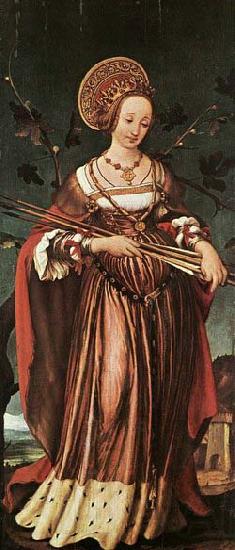 HOLBEIN, Hans the Younger St Ursula Norge oil painting art
